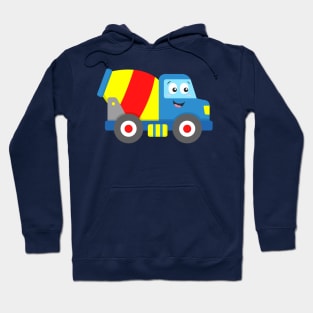 Concrete Truck Cement Mixer Construction Vehicle Baby Toddler Boys Hoodie